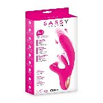 Вібратор-кролик 3в1 Yoba Sassy, вібрація, пульсація, рухомий відросток - мініатюра 5