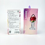 Розкішна анальна пробка Loviss Rose Anal Plug зі справжньою трояндою всередині - мініатюра 9