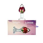 Розкішна анальна пробка Loviss Rose Anal Plug зі справжньою трояндою всередині - мініатюра 2