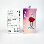 Розкішна анальна пробка Loviss Gomphrena Globosa Anal Plug зі справжнім амарантом усередині - мініатюра 12