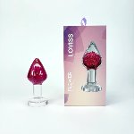 Розкішна анальна пробка Loviss Gomphrena Globosa Anal Plug зі справжнім амарантом усередині - мініатюра 5