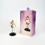 Розкішна анальна пробка Loviss Helichrysum Anal Plug зі справжнім безсмертником усередині - мініатюра 4