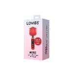 Вібромасажер Loviss Rose Mini Massage Wand Vibrator, головка у вигляді троянди, 9 режимів - мініатюра 6
