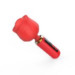 Вібромасажер Loviss Rose Mini Massage Wand Vibrator, головка у вигляді троянди, 9 режимів - мініатюра 5