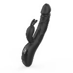 Вібратор-кролик з пульсацією Loviss Nico Thrusting Rabbit Vibrator, 9 режимів, подвійний відросток - мініатюра 5