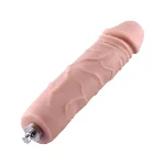 Силіконовий фалоімітатор для секс-машин Hismith 7" Silicone Dildo, система KlicLok - мініатюра 1