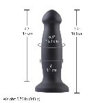 Силіконовий фалоімітатор для секс-машин Hismith 7.2" Black Silicone Anal Dildo, система KlicLok - мініатюра 5