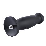 Силіконовий фалоімітатор для секс-машин Hismith 7.2" Black Silicone Anal Dildo, система KlicLok - мініатюра 8