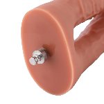 Подвійний фалоімітатор для секс-машин Hismith Silicone Double Penetrator Dildo, система KlicLok - мініатюра 8