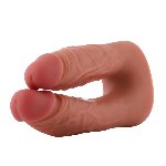 Подвійний фалоімітатор для секс-машин Hismith Silicone Double Penetrator Dildo, система KlicLok - мініатюра 6