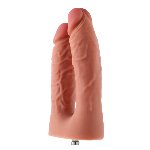 Подвійний фалоімітатор для секс-машин Hismith Silicone Double Penetrator Dildo, система KlicLok - мініатюра 5
