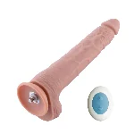 Фалоімітатор 11.8″ з вібрацією для секс-машин Hismith Silicone Dildo with Vibe, KlicLok, пульт ДК - мініатюра 1
