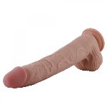 Фалоімітатор 11.8″ з вібрацією для секс-машин Hismith Silicone Dildo with Vibe, KlicLok, пульт ДК - мініатюра 6