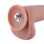 Фалоімітатор 11.8″ з вібрацією для секс-машин Hismith Silicone Dildo with Vibe, KlicLok, пульт ДК - мініатюра 11