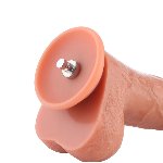 Фалоімітатор для секс-машин Hismith 8.25" Dual-density dildo with veins, система KlicLok - мініатюра 12