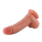 Фалоімітатор для секс-машин Hismith 8.25" Dual-density dildo with veins, система KlicLok - мініатюра 7