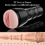 Мастурбатор з вібрацією Hismith Male Masturbation Cup, сумісний з секс-машинами бренду - мініатюра 3