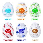 Мастурбатор-яйце Tenga Egg Cubic - мініатюра 5