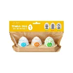 Набір мастурбаторів-яєць Tenga Egg Standard 3 Pack 1 (Wavy, Starry, Cubic) - мініатюра 1