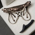 Трусики для страпону Strap-On-Me Leatherette Harness DESIROUS - NEW DESIGN - мініатюра 7