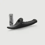 Вібронасадка для страпону з вакуумною стимуляцією Strap-On-Me Multi Orgasm Dildo M Black - мініатюра 1