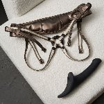 Вібронасадка для страпону з вакуумною стимуляцією Strap-On-Me Multi Orgasm Dildo M Black - мініатюра 6