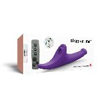 Вібронасадка для страпону з вакуумною стимуляцією Strap-On-Me Multi Orgasm Dildo S Purple - мініатюра 8