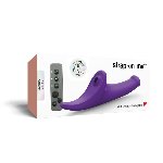 Вібронасадка для страпону з вакуумною стимуляцією Strap-On-Me Multi Orgasm Dildo M Purple - мініатюра 8