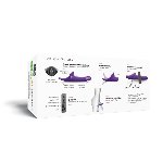 Вібронасадка для страпону з вакуумною стимуляцією Strap-On-Me Multi Orgasm Dildo M Purple - мініатюра 9