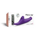 Вібронасадка для страпону з вакуумною стимуляцією Strap-On-Me Multi Orgasm Dildo L Purple - мініатюра 8