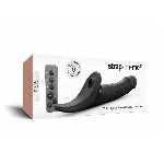 Вібронасадка для страпону з вакуумною стимуляцією Strap-On-Me Multi Orgasm Realistic Dildo L Black - мініатюра 7