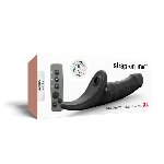 Вібронасадка для страпону з вакуумною стимуляцією Strap-On-Me Multi Orgasm Realistic Dildo XL Black - мініатюра 7