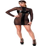 Сукня Noir Handmade F369 Crossfire Mesh & Wetlook Mini dress L - мініатюра 3
