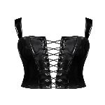 Корсет Noir Handmade F379 Dominae Frontbind PVC Corset Top S - мініатюра 6