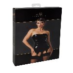 Корсет з підв'язками для панчіх Noir Handmade F381 Dominae Venom PVC corset-belt L - мініатюра 8