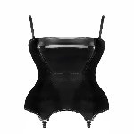 Корсет з підв'язками для панчіх Noir Handmade F381 Dominae Venom PVC corset-belt XL - мініатюра 6