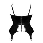 Корсет з підв'язками для панчіх Noir Handmade F381 Dominae Venom PVC corset-belt XXL - мініатюра 7