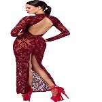 Сукня Noir Handmade F383 Kink Royal gown/long dress M - мініатюра 2
