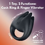 Вібратор на палець та ерекційне кільце 2в1 Satisfyer Perfect Pair 1 - мініатюра 7