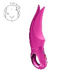 Вібратор для клітора Fun Factory VOLTA Magenta, гнучкий подвійний кінчик - мініатюра 2