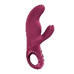 Вібратор-кролик Fun Factory MISS BI Wine Red, 2 незалежні мотори, діаметр 4,2 см - мініатюра 1