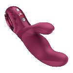 Вібратор-кролик Fun Factory MISS BI Wine Red, 2 незалежні мотори, діаметр 4,2 см - мініатюра 5