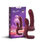 Смарт-пульсатор Magic Motion Magic Duet Bordeaux, подвійний, 10 режимів пульсації, 10 режимів вібрації - мініатюра 1