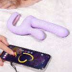 Смарт-пульсатор Magic Motion Magic Duet Purple, подвійний, 10 режимів пульсації, 10 режимів вібрації - мініатюра 11