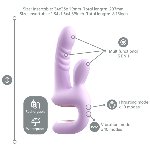 Смарт-пульсатор Magic Motion Magic Duet Purple, подвійний, 10 режимів пульсації, 10 режимів вібрації - мініатюра 3