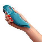 Вібратор для клітора Fun Factory VOLTA Aquamarine, гнучкий подвійний кінчик - мініатюра 7