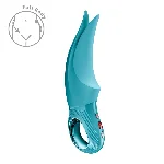 Вібратор для клітора Fun Factory VOLTA Aquamarine, гнучкий подвійний кінчик - мініатюра 1