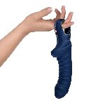 Вібратор для точки G Fun Factory TIGER Nightblue, ребристий, підходить для анальної стимуляції - мініатюра 3