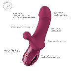 Пульсатор Fun Factory Bi Stronic Curve Wine Red - мініатюра 6