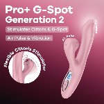 Вакуумний вібратор-кролик Satisfyer Pro+ G-Spot Generation 2 Pink - мініатюра 8